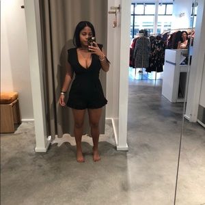 MAJE Black Romper Jumpsuit 36 S